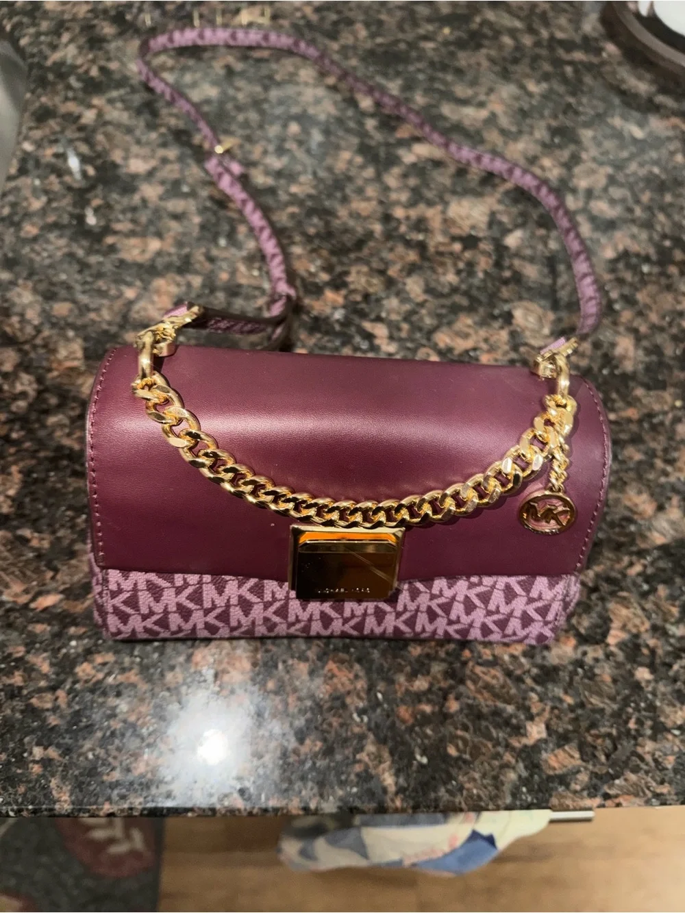 Michael Kors Lita Small two-tone crossbody bag